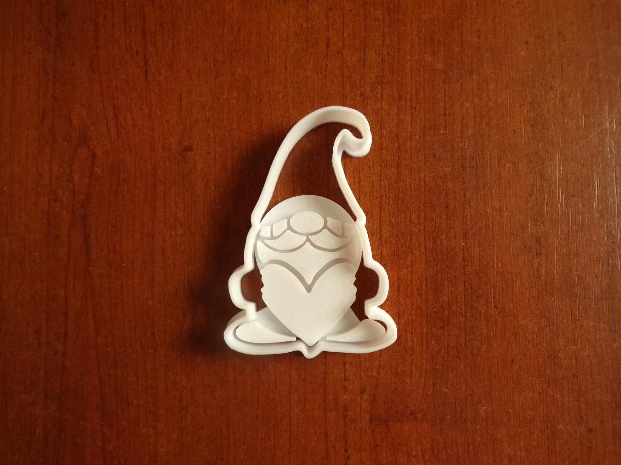 emporte pièce gnome 4 imprimé 3D PLA environ 7 x 4,8 x 1 cm